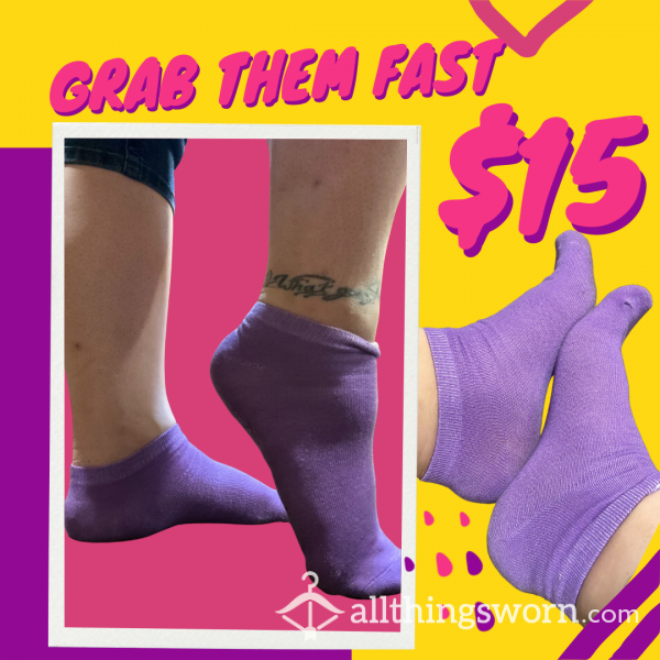 Purple Socks!! Size 11 BBW Sicks