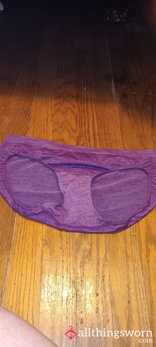 Purple Spandex Jockey Breif Panties- Size L