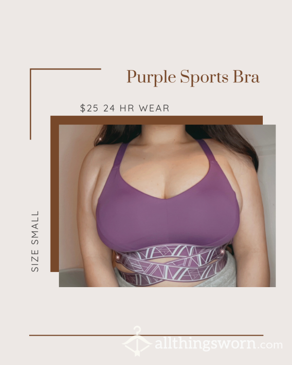 Purple Sports Bra