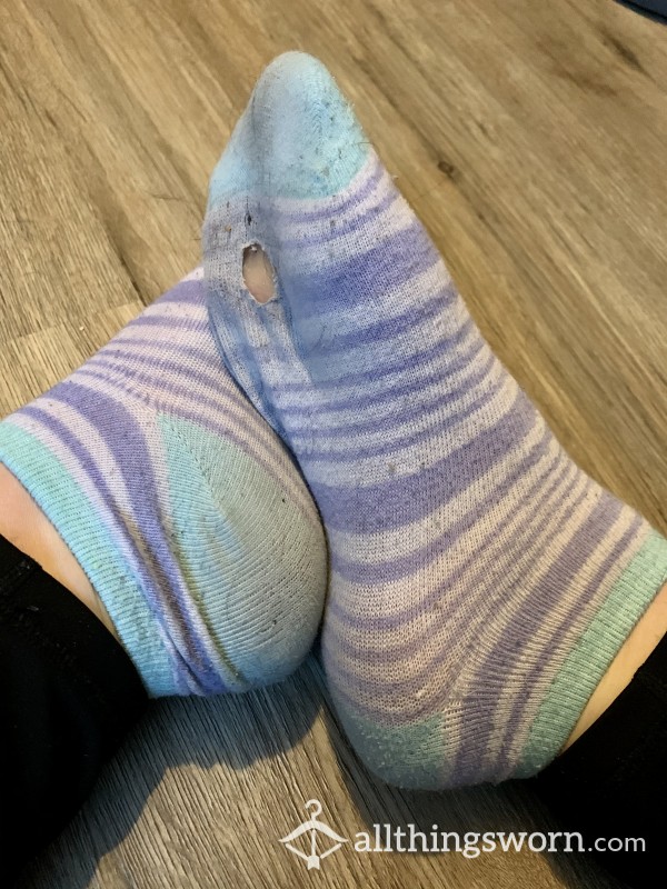 Purple & Teal Socks