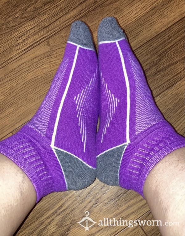 Purple Thick Workout Socks