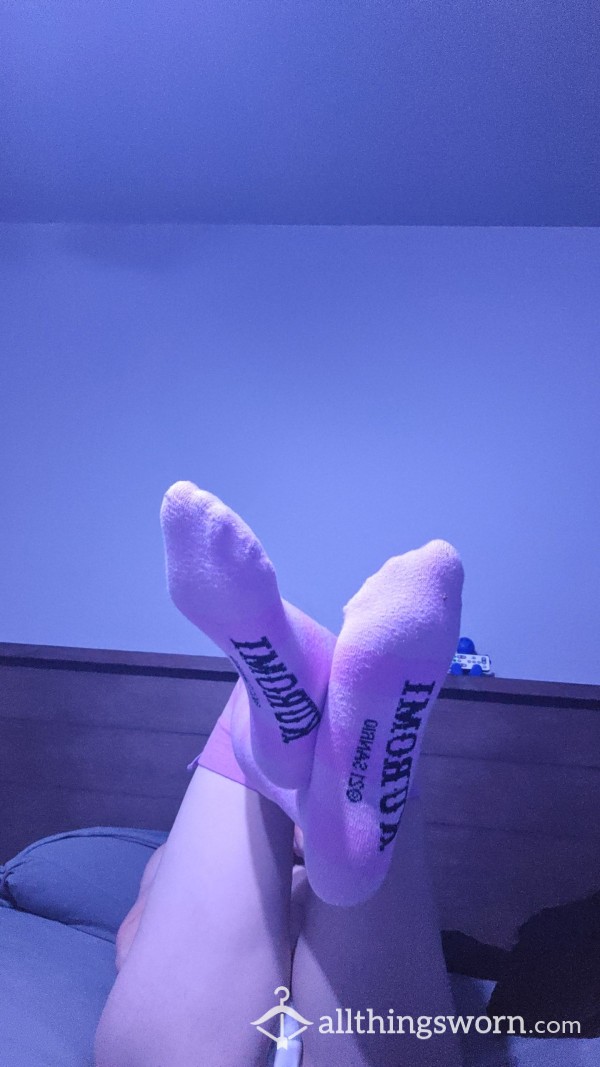 Purple Thigh High Kuromi Socks