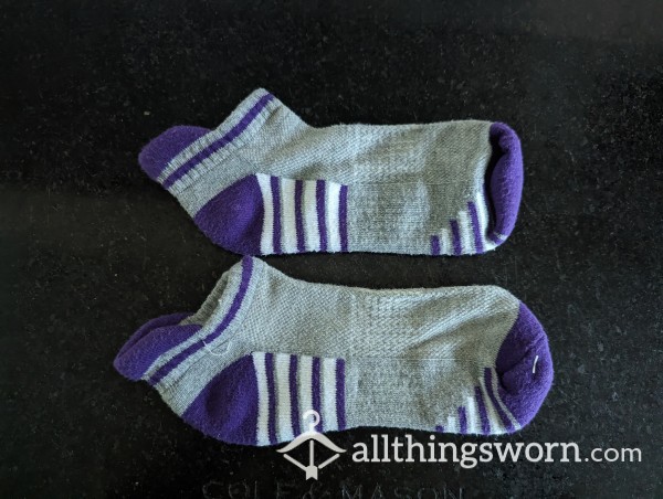 Purple Trainer Socks , Custom Wear