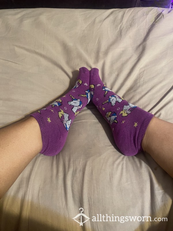 Purple Unicorn Socks