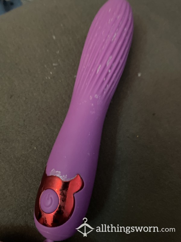 Purple Vibrator Dildo(my Cum Included)