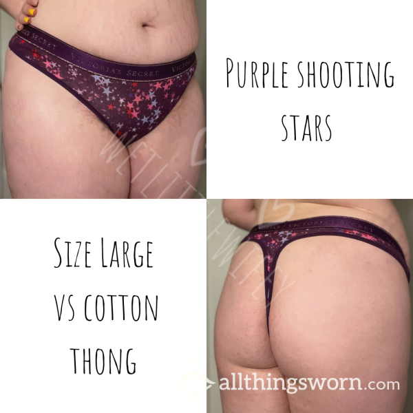 Purple Victoria’s Secret Cotton Thong