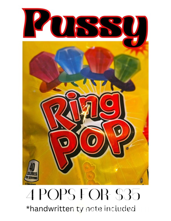 Pussy Ring Pops