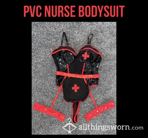 PVC Nurse Bodysuit🏥