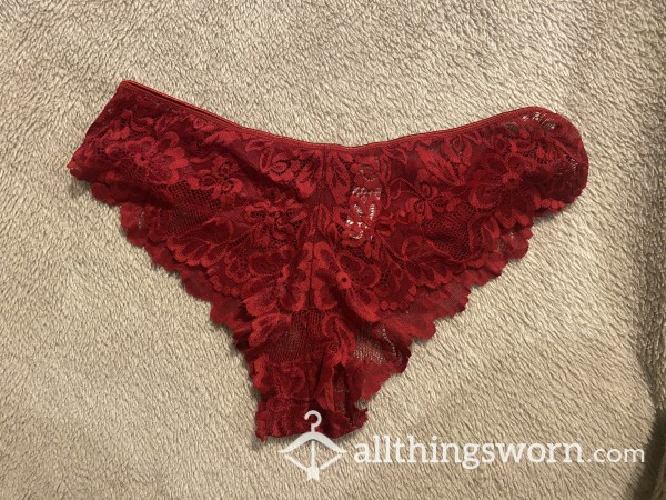 Racy Red Lacy Panties