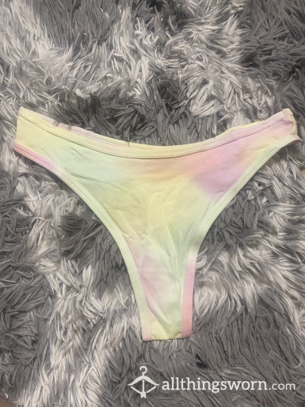 SOLD Rainbow Cotton Thong