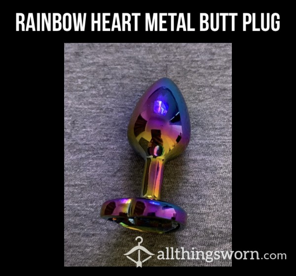 Rainbow Heart Metal Butt Plug🌈
