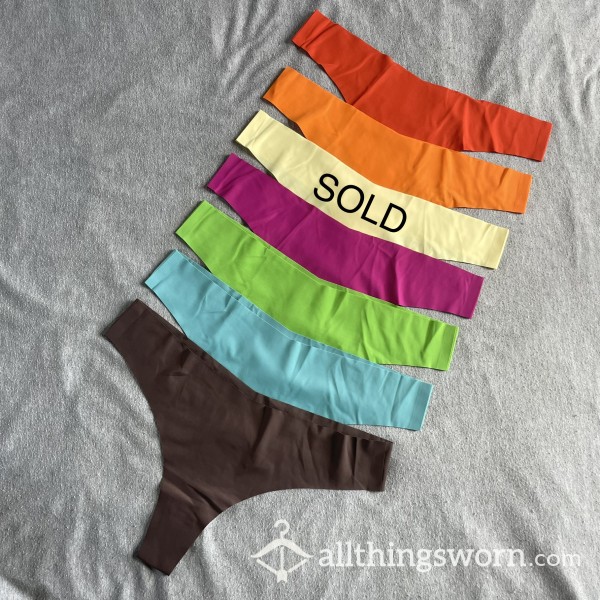 Rainbow Seamless Thongs