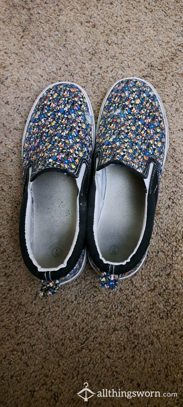 Rainbow Speckled Slip In Shoes