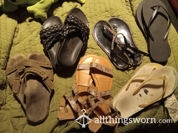 Random Flops Sandals And Open Toe Shoes