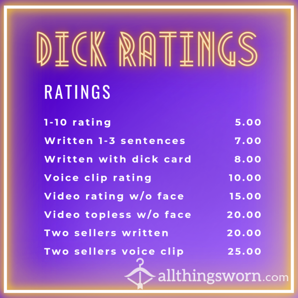 🍆  Ratings