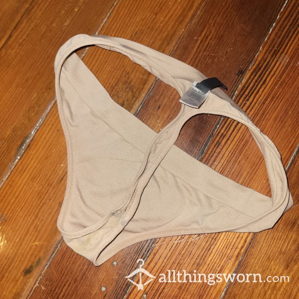 *SOLD* *READY 2 SHIP* NUDE CREAMY THONG ♡ FREE SHIPPING!