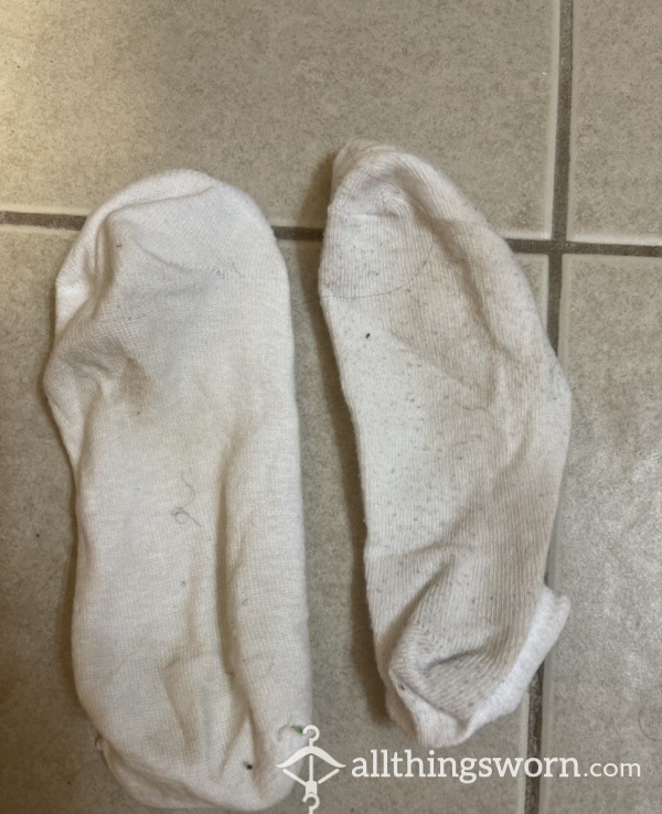 READY TO BE SHIPPED Stinky Virgin White Socks Worn By Your Favorite BBW MILF