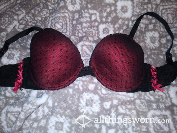 Red And Black Corset Side Bra 36DD