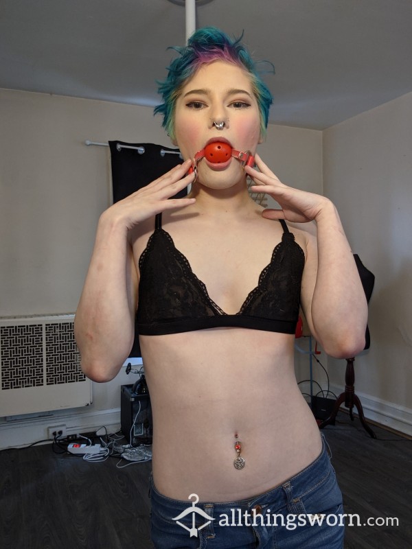 Red Ball Gag From A Switchy Slut - Comes With Solo Custom!