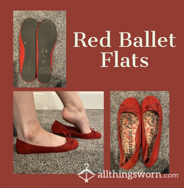Red Ballet Flats