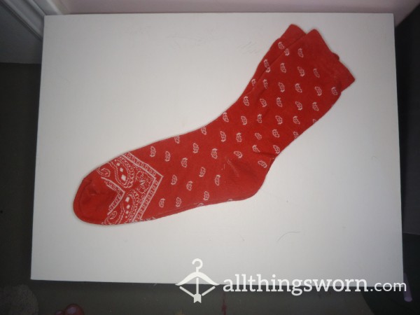 Red Bandana Socks