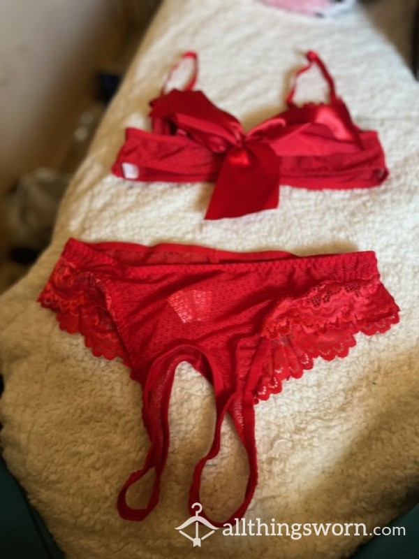 Red Bow Lingerie