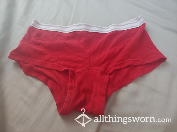 Red Boy Style Panties 💕