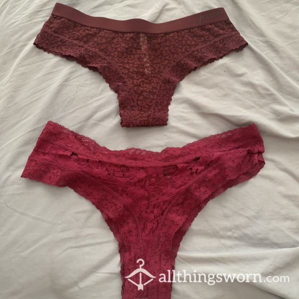 ❣️RED CHEEKY PANTIES❣️ Lace - You Pick!