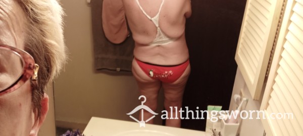 Red, Cotton Bikinis Will Be Worn 3+ Days Without Showering