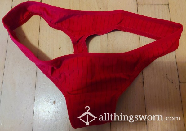 Red Cotton Thong For €25/3 Days Wear