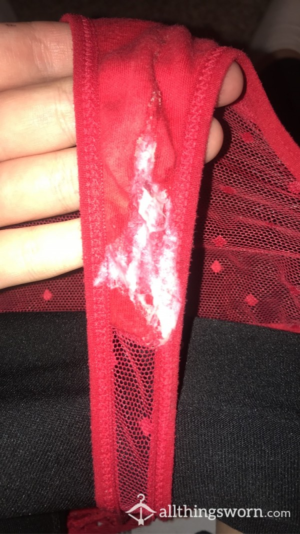 Red Creamy Thong