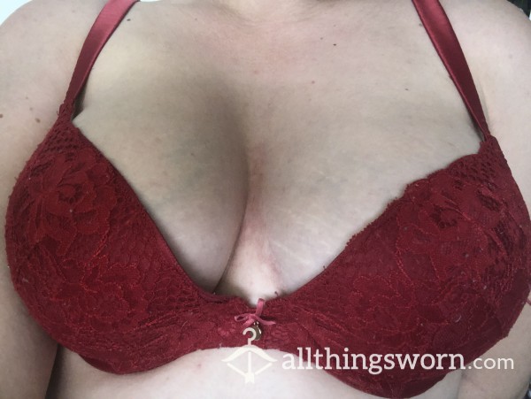 Red Firm Fit Bra