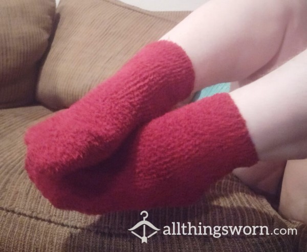 Red Fuzzy Socks ❤️
