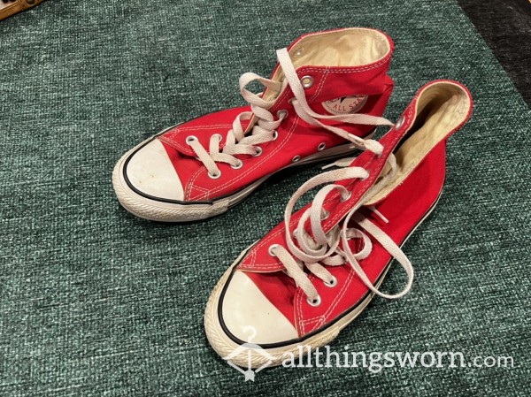 Red High Top Converse