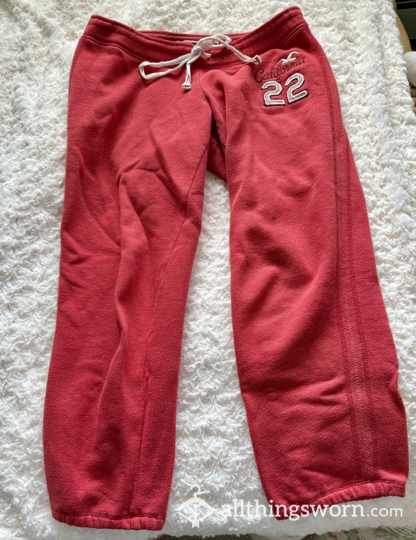 Red Hollister Sweatpants