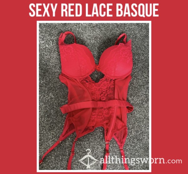 Red Lace Basque❣️