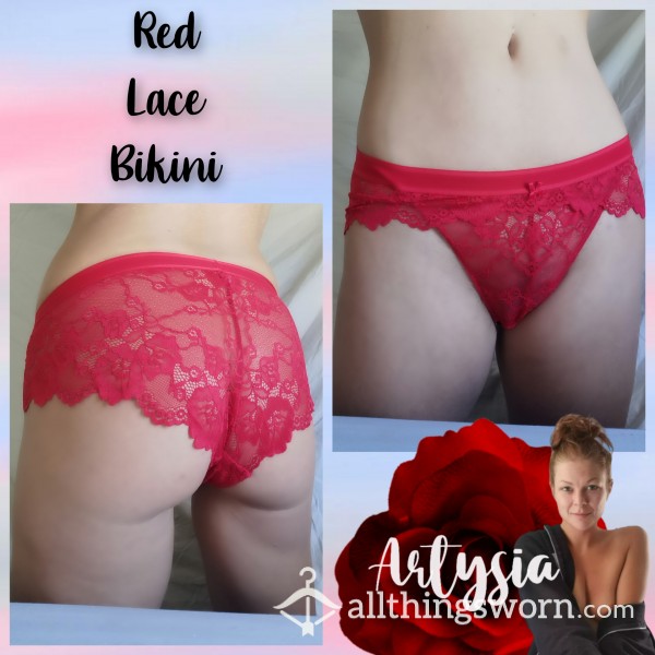 Red Lace Bikini