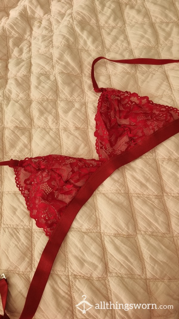 Red Lace Bralet