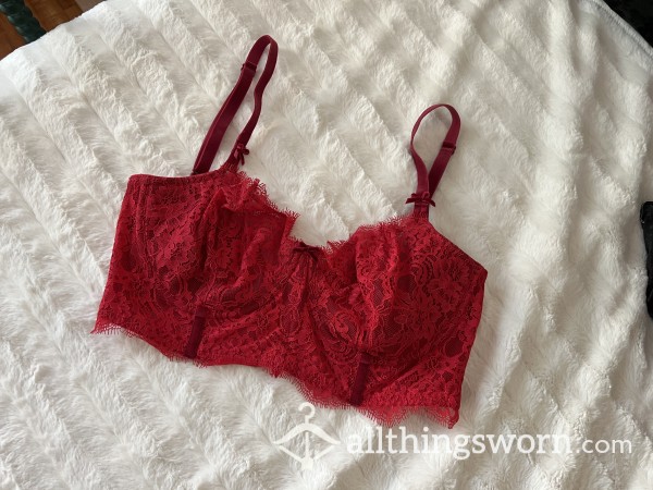 Red Lace Bustier