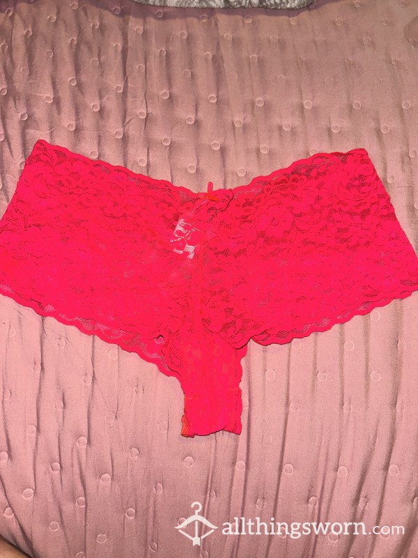 Red Lace Cheeky Panties