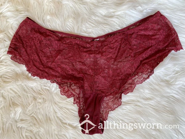 Red Lace Cheeky Panties