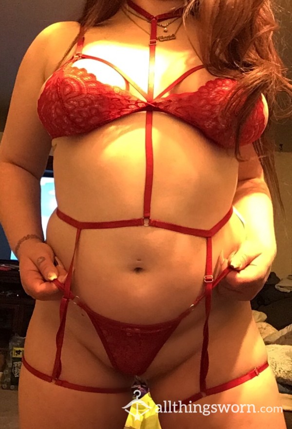 🔥🌹🔥 Red Lace Full Set 🔥🌹🔥