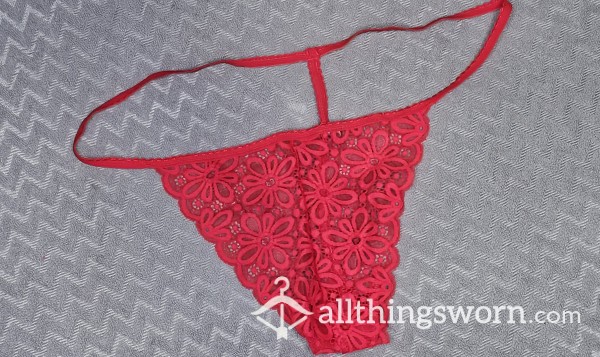 Red Lace G-STRING