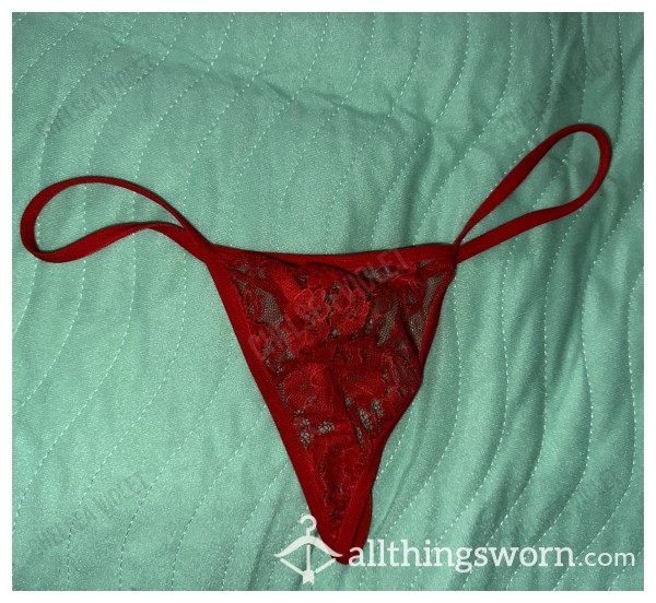 Red Lace Gstring