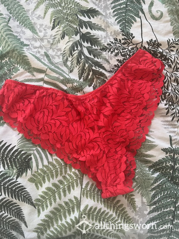 Red Lace Knickers
