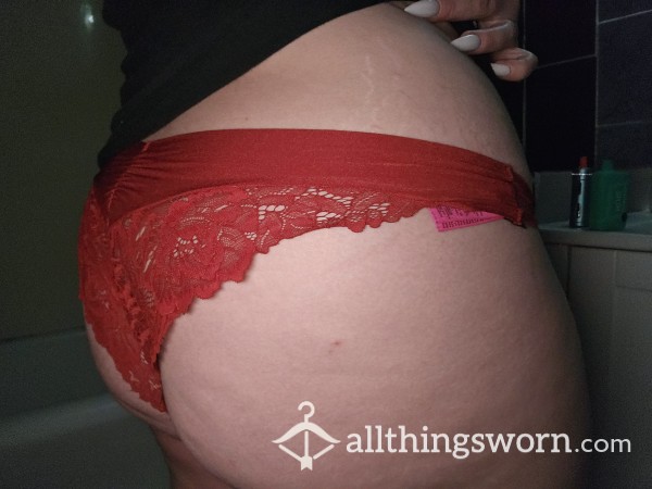 Red Lace Panties, All Day Wear