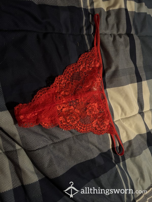 Red Lacy Gstring