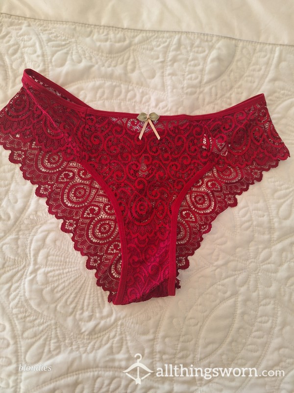Red Lacey Panties
