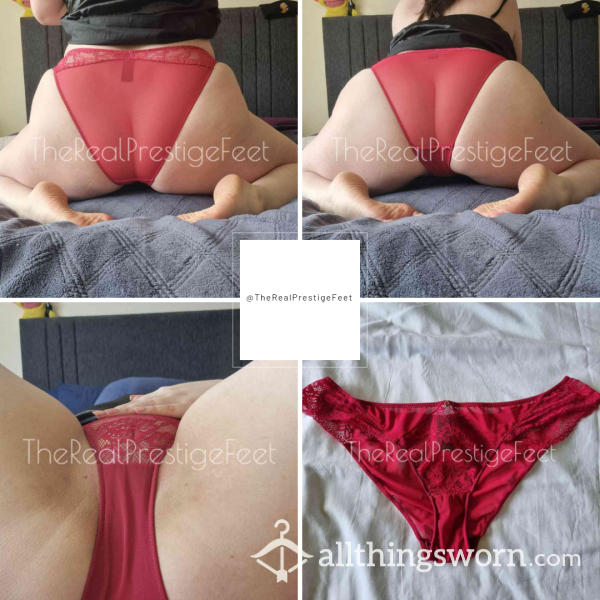 Red Mesh & Lace Ann Summers Knickers | Size 14 | Standard Wear 48hrs | Includes Pics | See Listing Photos For More Info - From £18.00