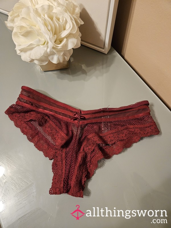 Red Panties With Cutout